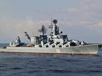 Гвардейский ракетный крейсер «Москва» возглавил группировку кораблей ВМФ России в Средиземном море