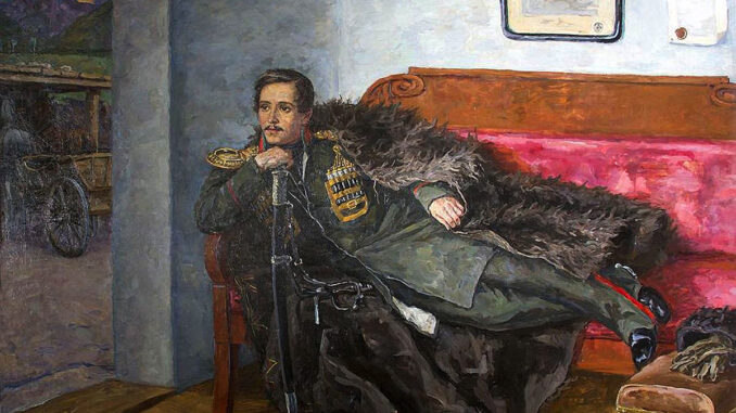 Портрет Михаила Лермонтова. Петр Кончаловский, 1943.