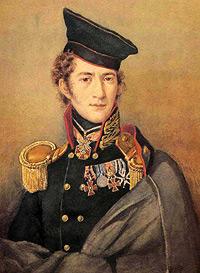 Портрет полковника гвардейской артиллерии Д.А. Столыпина. Неизвестный художник. После 1814.