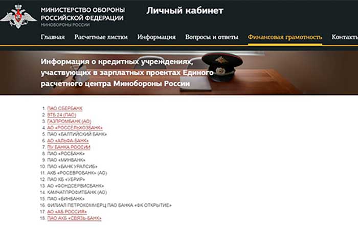 Https cabinet mil ru личный кабинет