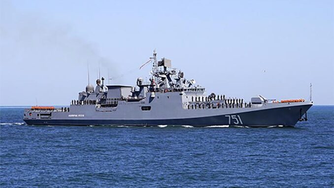 Фрегат Черноморского флота «Адмирал Эссен» покинул порт Лимасол