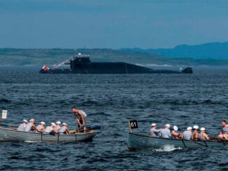 На Северном флоте состоялась репетиция парада кораблей ко Дню ВМФ России