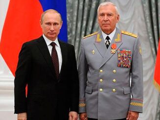 М.А. Моисеев на церемонии награждения орденом Александра Невского, июль 2014 г.