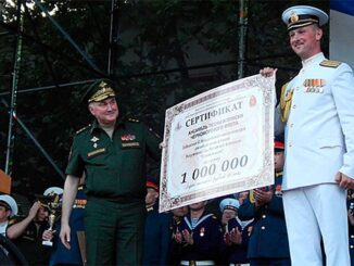 Коллектив ЧФ получил один миллион рублей за победу в конкурсе ансамблей Вооруженных Сил РФ