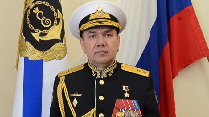 Командующий Черноморским флотом вице-адмирал Александр Моисеев поздравил личный состав флота и ветеранов с Днем Победы