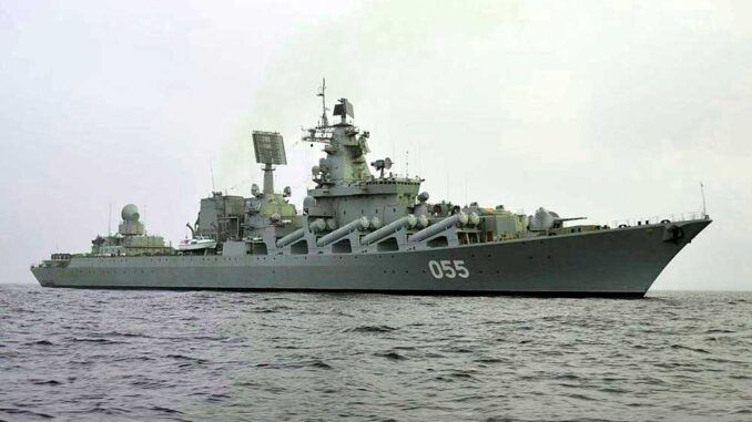 Ракетный крейсер Северного флота «Маршал Устинов»