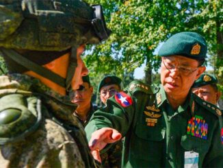Посещение военной делегацией Мьянмы Кантемировской танковой дивизии ЗВО в Подмосковье