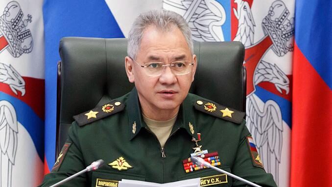 Министр обороны Российской Федерации генерал армии С. Шойгу