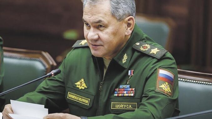 Генерал армии Сергей Шойгу