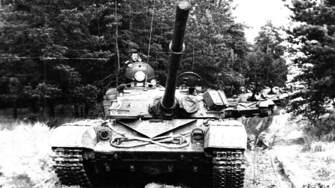 Командир танкового батальона Н.И. Роянов Июль 1978 г.